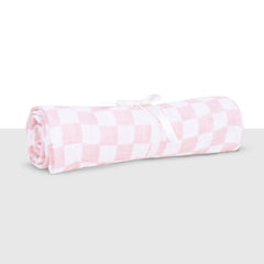 Theoni 100% Cotton Muslin Swaddle-Violet Chequer