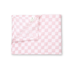 Theoni 100% Cotton Muslin Swaddle-Violet Chequer