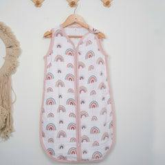 Theoni 100%  Cotton Muslin Baby Sleeping Bag - Hawaiian Rainbow