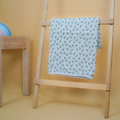 Theoni 100% Organic Cotton Snuggle/Receiving Blanket-Hedge Green Leaf