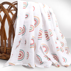 Theoni 100% Cotton Muslin Swaddle-Hawaiian Rainbow (Set of-2)