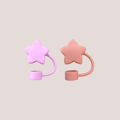 Star-Shaped Straw stopper for Theoni Tumbler(Pink Set)