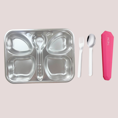 Theoni Tiny Tummies Meal Set - Butterfly Plate & Cutlery Set