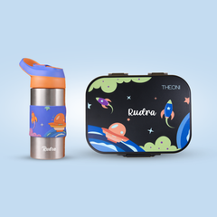 THEONI Kids Lunch & Hydration Combo - Black