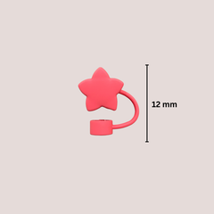 Star-Shaped Straw stopper for Theoni Tumbler(Blue - Red Set)