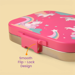 Bento Joy Leakproof Lunch Box + Insulated Water Bottle Combo - Pink
