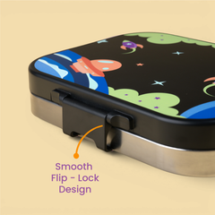 Bento Joy Leakproof | Stainless Steel Lunch Box – Milo Black