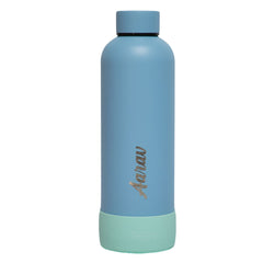 Theoni stainless Steel Double Walled Insulated Water Bottle| 24 Hours Hot & Cold |Leak Proof| Easy to Carry School And Travel Bottle - Weekday Blues (500ml)