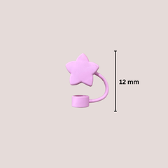 Star-Shaped Straw stopper for Theoni Tumbler (Pink Set of 2)