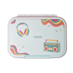 Duo Steel 2-Compartment Lunch Box – Fun, Fresh & Colorful Stereo Green Microwave safe Edition for Kids | Durable & School-Ready