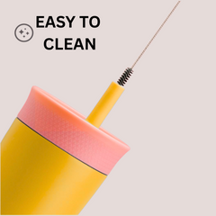 Theoni Star Kids Stainless Steel Insulated Tumbler | 355ml | BPA-Free, Travel Friendly – Yellow