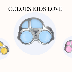 Theoni Stainless Steel Car Shape Suction Plate for Toddlers | 4 Section Kids Feeding Plate | BPA-Free & Dishwasher Safe - Personalization Available (Blue)