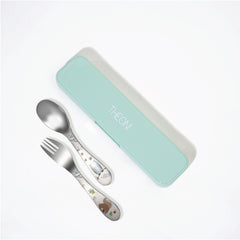 set of spoon and fork