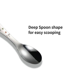 Theoni Little Bites On The Go Cutlery Set/kids cutlery set with case/kids spoon and fork/kids spoon steel – Safe & Handy for Tiny Hands