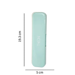 Theoni Little Bites On The Go Cutlery Set/kids cutlery set with case/kids spoon and fork/kids spoon steel – Safe & Handy for Tiny Hands