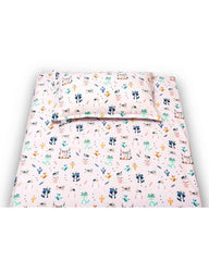 100% Organic Cotton 220-Thread Counts Flat Single Bedsheets - Bohemian Friends