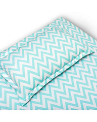 100% Organic Cotton 220-Thread Counts Flat Single Bedsheets - Chevron Love