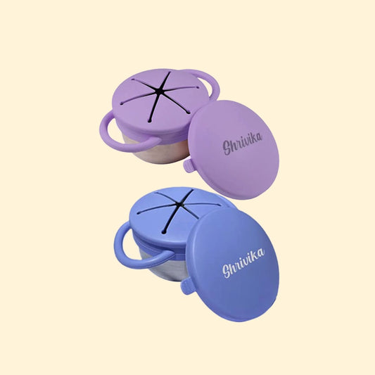 Theoni Stainless Steel Snack Cups - Blue & Purple