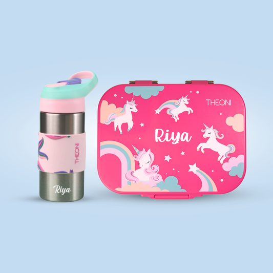 THEONI Kids Lunch & Hydration Combo - Pink