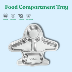 Theoni Tiny Tummies Meal Set - Aeroplane Plate & Cutlery Set