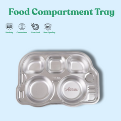 Theoni Tiny Tummies Meal Set - Bus Plate & Cutlery Set