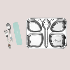 Theoni Tiny Tummies Meal Set - Butterfly Plate & Cutlery Set