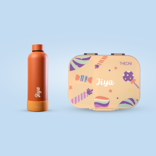 Bento Joy Leakproof Lunch Box + Insulated Water Bottle Combo - Crumbl
