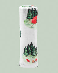 Theoni 100% organic cotton muslin swaddles - Little Camper