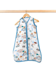 Theoni 100% organic cotton muslin Baby Sleeping Bag - Wanderlust Wonders