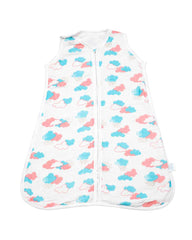 Theoni 100% organic cotton muslin Baby Sleeping Bag - Miami Skies