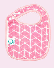 Theoni Organic Muslin Snap Bibs(Set of 2)- Cappadocia Dreams Pink