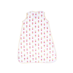 Theoni 100% organic cotton muslin Baby Sleeping Bag - Popsicle Fun Pink