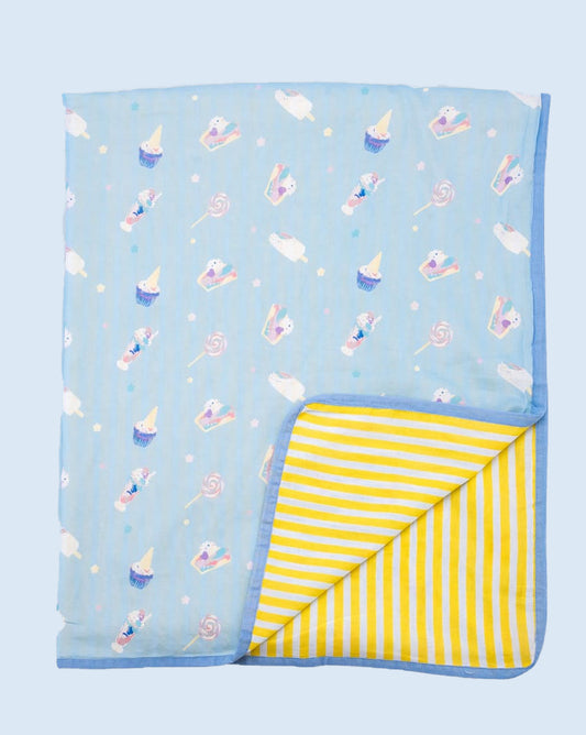 Theoni Organic Cotton Mal Dohar Receiving Blankets - Sugar Pop