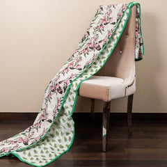 Theoni organic cotton mal Dohars Receving dohar - Kyoto Garden