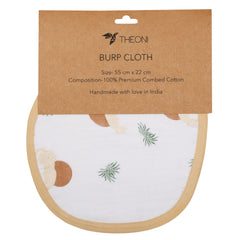 Theoni Cotton Muslin 3Layer burpy bib-Woody tiger