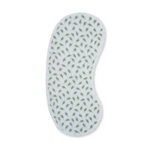 Theoni Cotton Muslin 3Layer burpy bib-Hedge Green Leaf