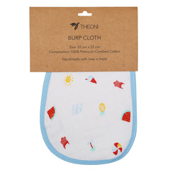 Theoni Cotton Muslin 3Layer burpy bib-Holiday Hues