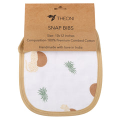 Theoni Cotton Muslin Snap Bib (Set Of 2)-Woody Tiger