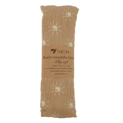 Theoni 100% Cotton Muslin Swaddle-Santorini Sun