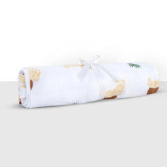 Theoni 100% Cotton Muslin Swaddle-Woody tiger