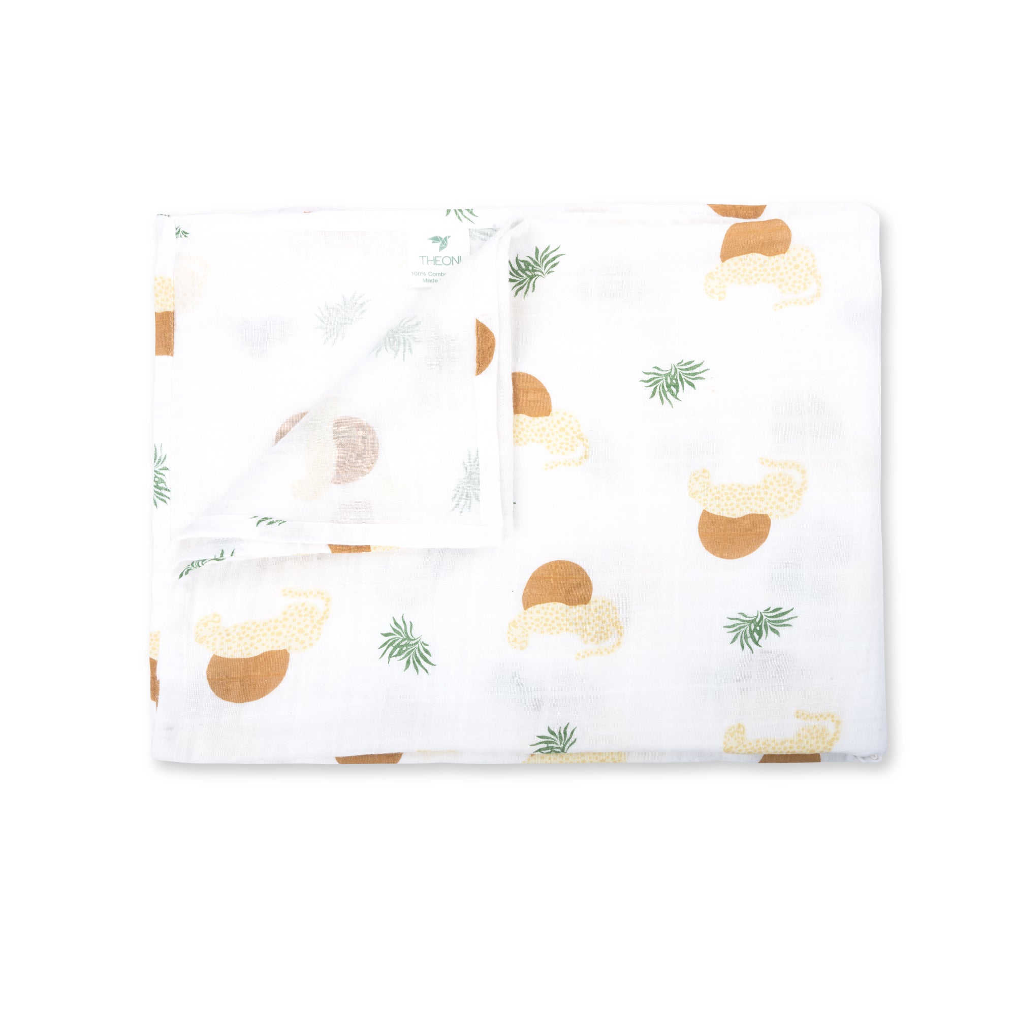 Theoni 100% Cotton Muslin Swaddle-Woody tiger