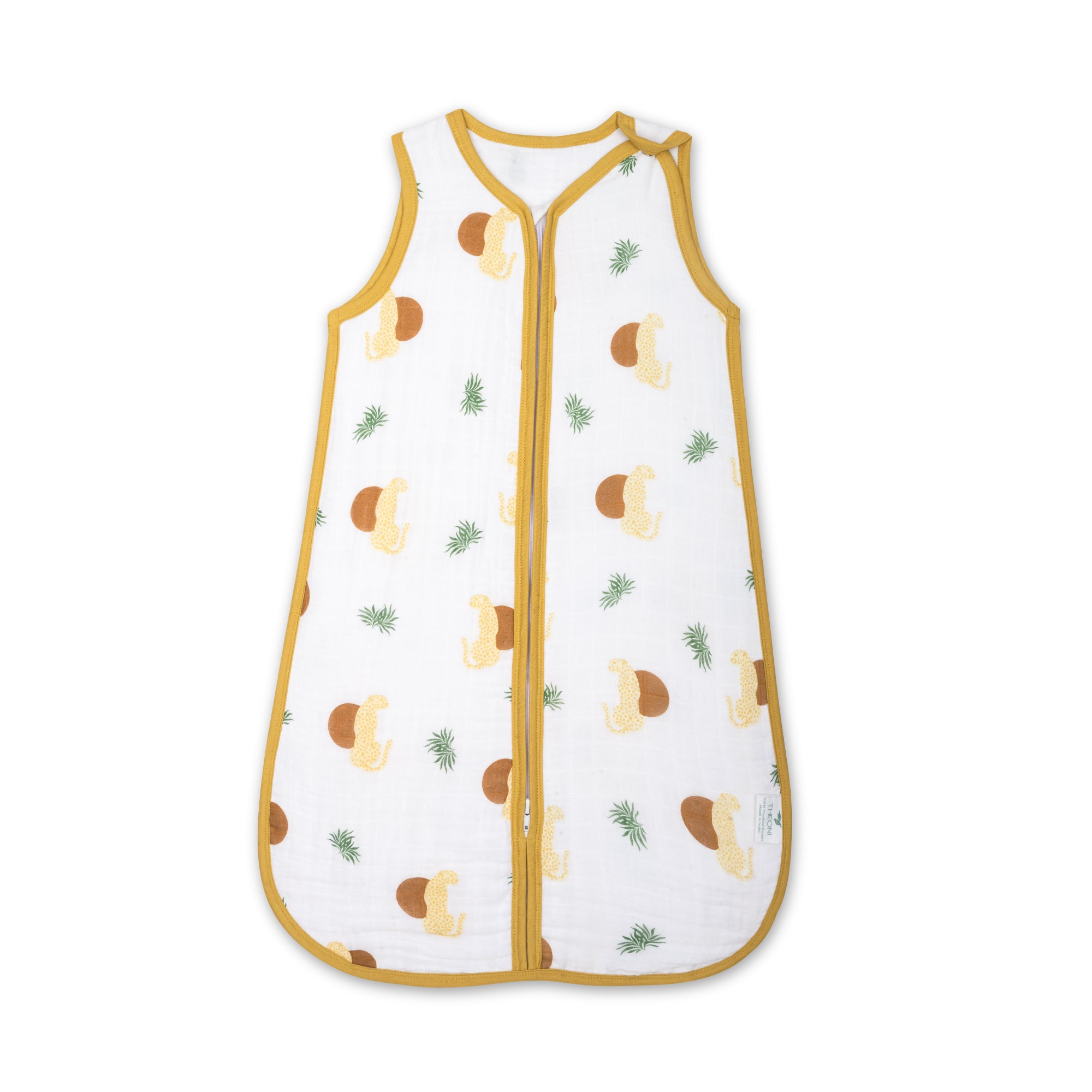 Theoni 100%  Cotton Muslin Baby Sleeping Bag - Woody Tiger