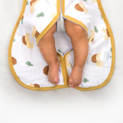 Theoni 100%  Cotton Muslin Baby Sleeping Bag - Woody Tiger