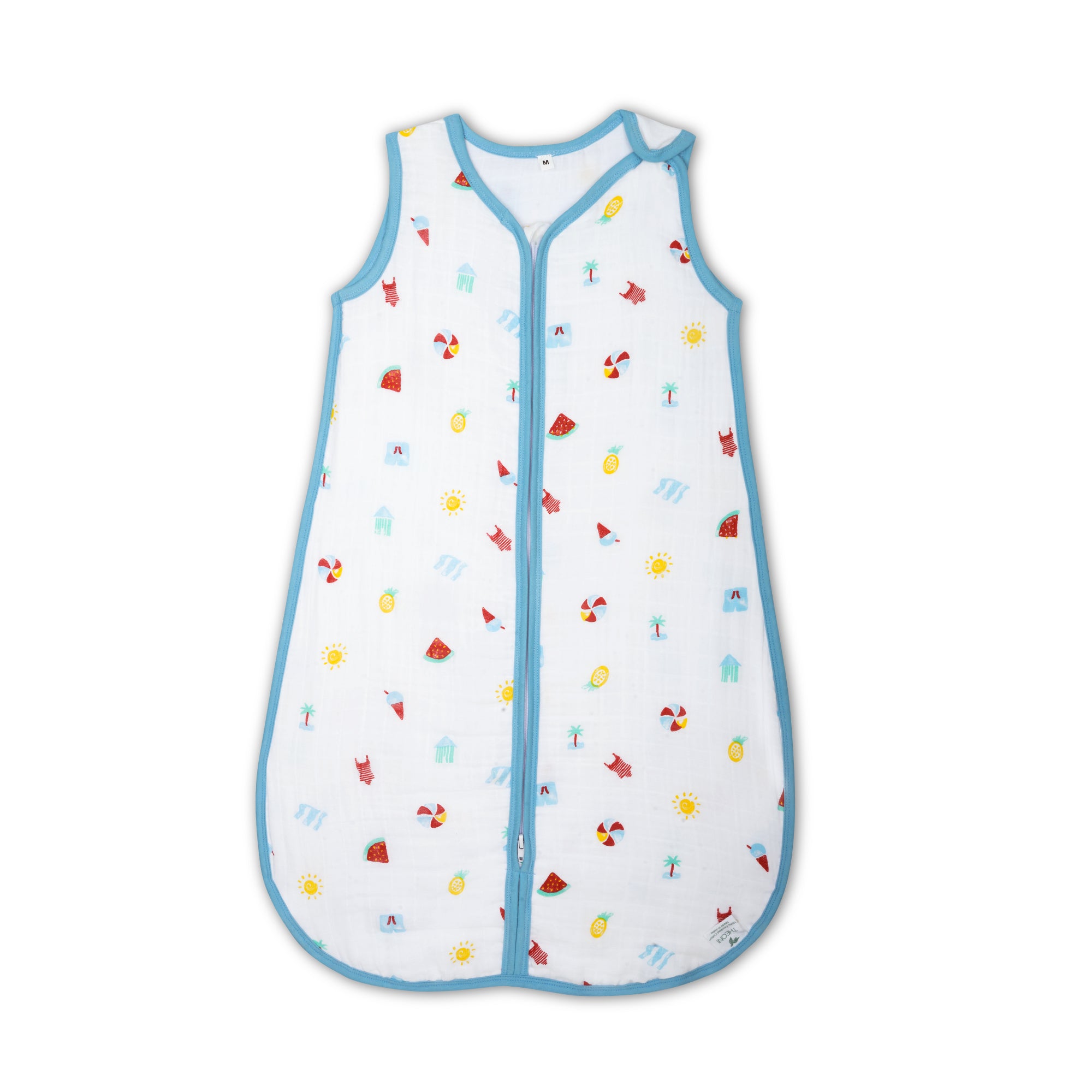 Theoni 100%  Cotton Muslin Baby Sleeping Bag - Holiday Hues