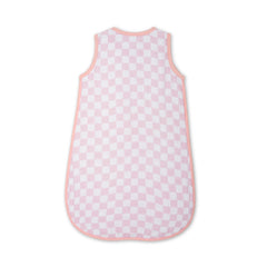 Theoni 100%  Cotton Muslin Baby Sleeping Bag - Violet Chequer