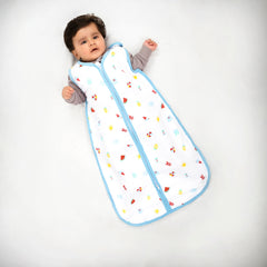 Theoni 100%  Cotton Muslin Baby Sleeping Bag - Holiday Hues