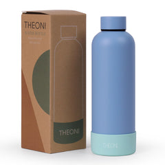 Theoni stainless Steel Double Walled Insulated Thermos Flask / Insulated Water Bottle| 24 Hours Hot & Cold |Leak Proof| Easy to Carry School And Travel Bottle - Weekday Blues  (500ml)