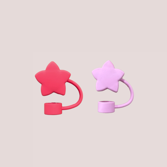 Star-Shaped Straw stopper for Theoni Tumbler (Pink Set of 2)