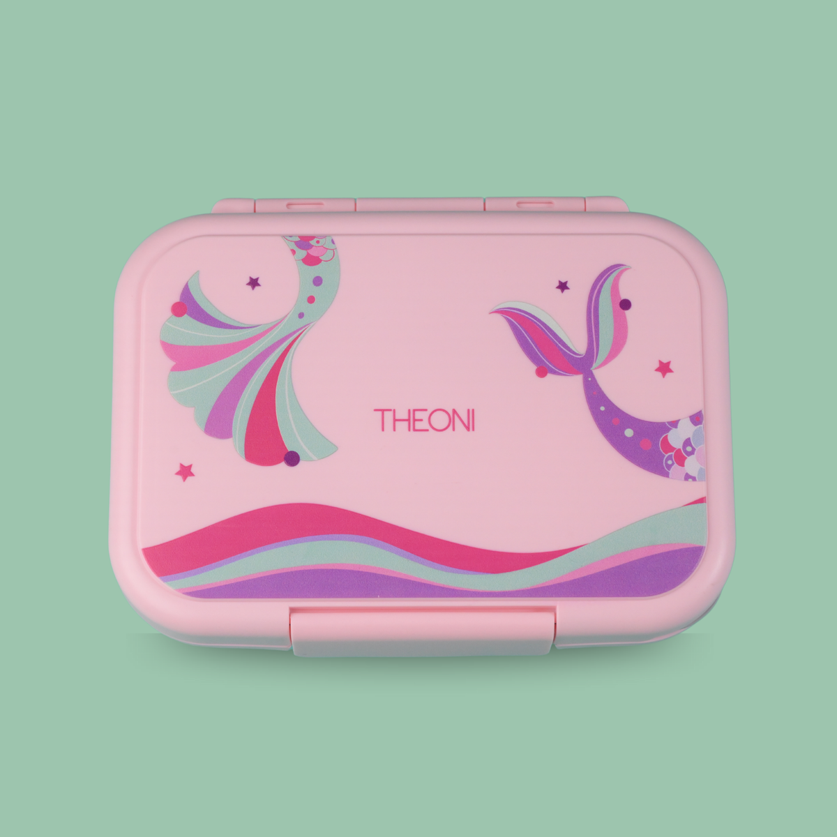 Duo Steel 2-Compartment Lunch Box – Fun, Fresh & Colorful Pixi Pink Microwave safe Edition for Kids | Durable & School-Ready