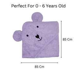 THEONI Bamboo Hooded Baby Towel - Lilac